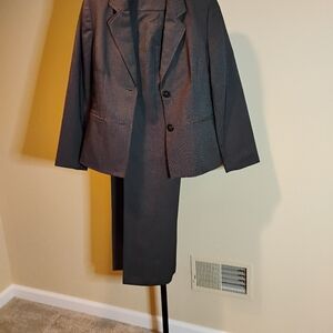 Eva Picone Pantsuit Sz 12 Brown Polyester Pre-owned